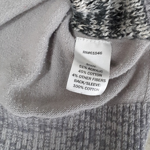 🛍Grey Vanity Long Sleeve Sweater - Picture 5 of 7